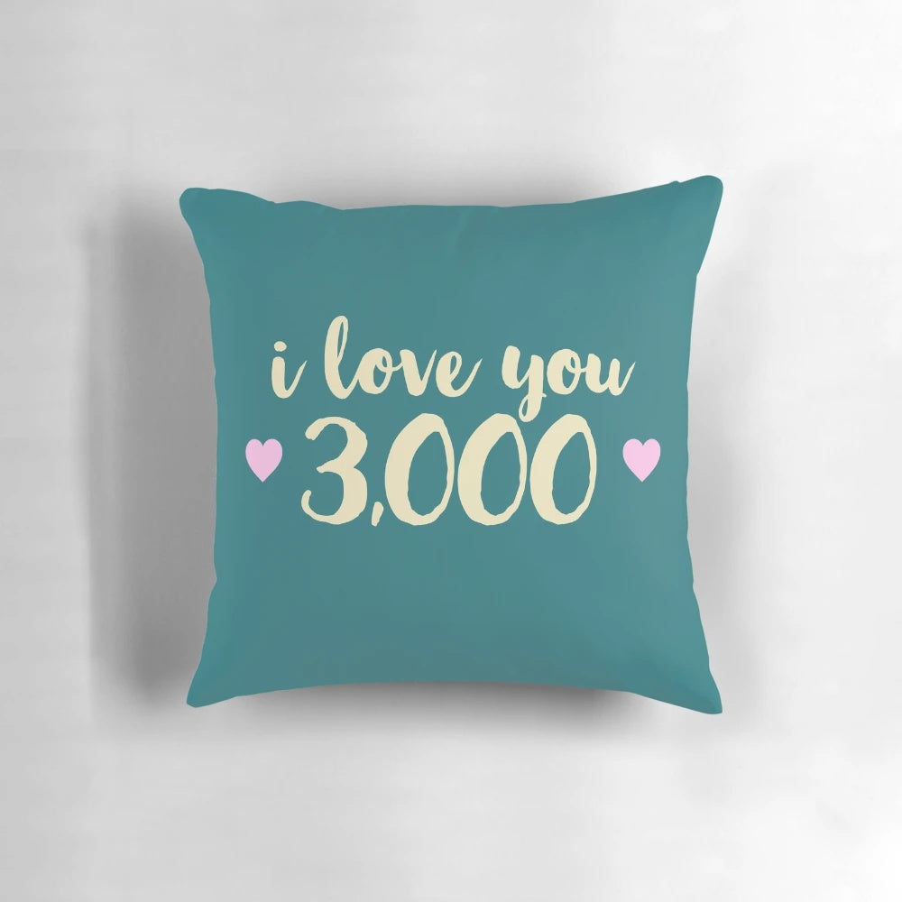 "I Love You 3,000" Avengers Endgame-inspired Tony Stark pillow