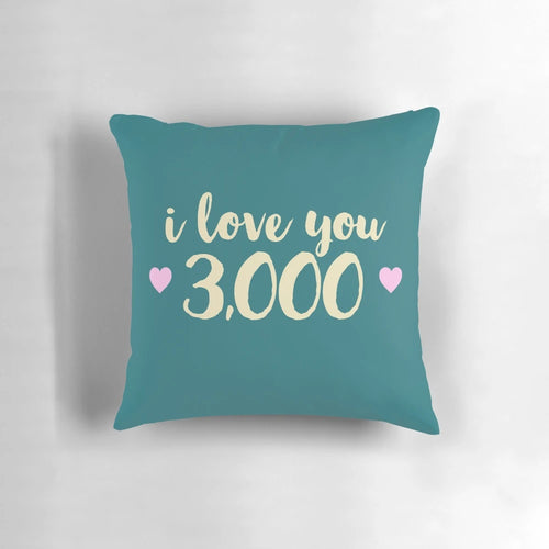 "I Love You 3,000" Avengers Endgame-inspired Tony Stark pillow