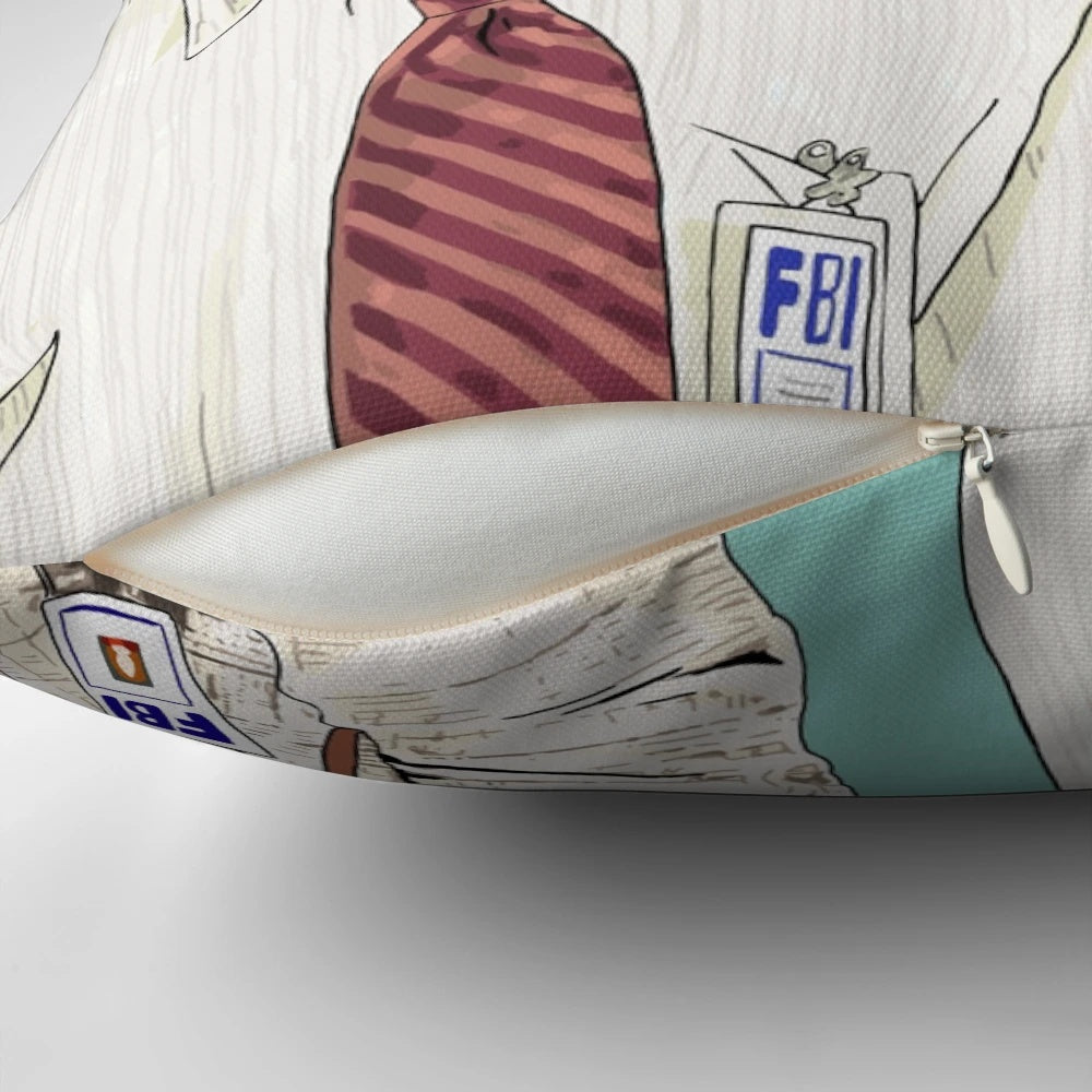 I Want to Believe" X-Files Pillow featuring the iconic "The Truth is Out There" slogan and characters Mulder and Scully