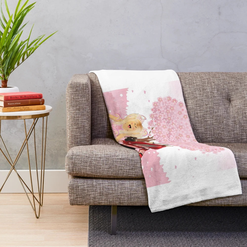 iamSanna and Moody Plush Blanket - Roblox Adopt Me Inspired Decor