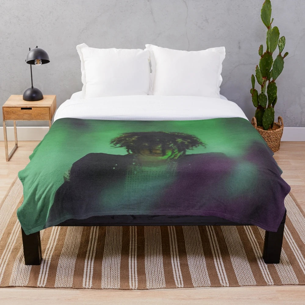 Iann Dior inspired plush blanket featuring the cover art for the song "Let You
