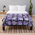 Ibuki Mioda inspired plush blanket featuring colorful manga-style artwork