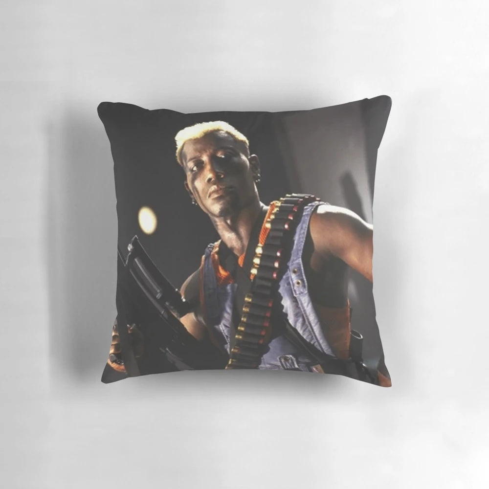 Simon Phoenix from the movie Demolition Man printed on a soft, comfortable pillow