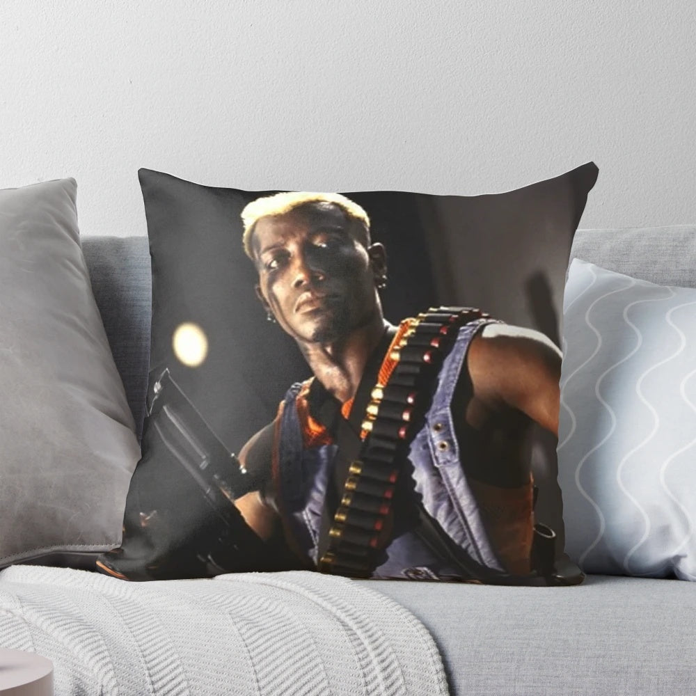 Simon Phoenix from the movie Demolition Man printed on a soft, comfortable pillow