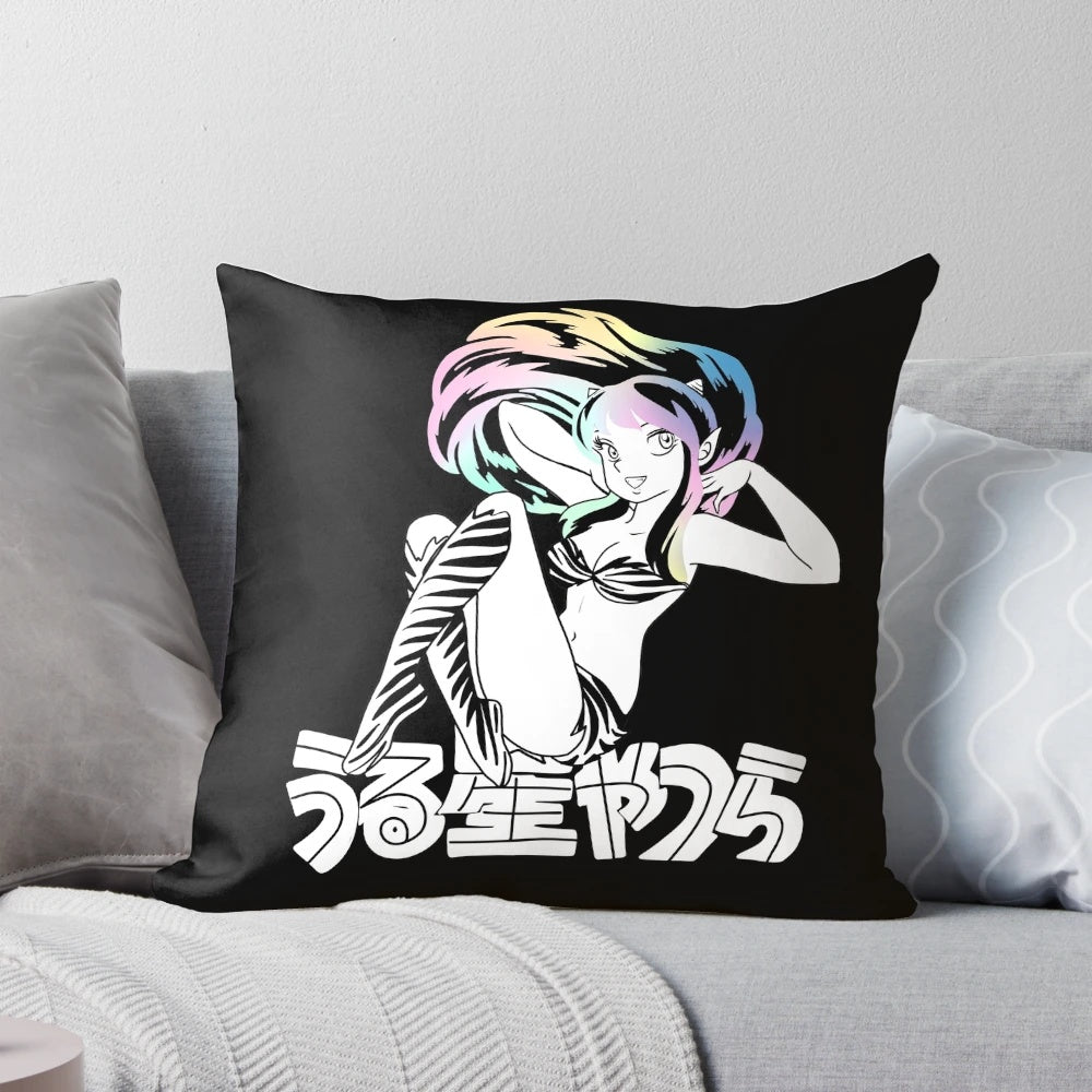 URUSEI YATSURA anime-inspired pillow with the adorable character Lamu