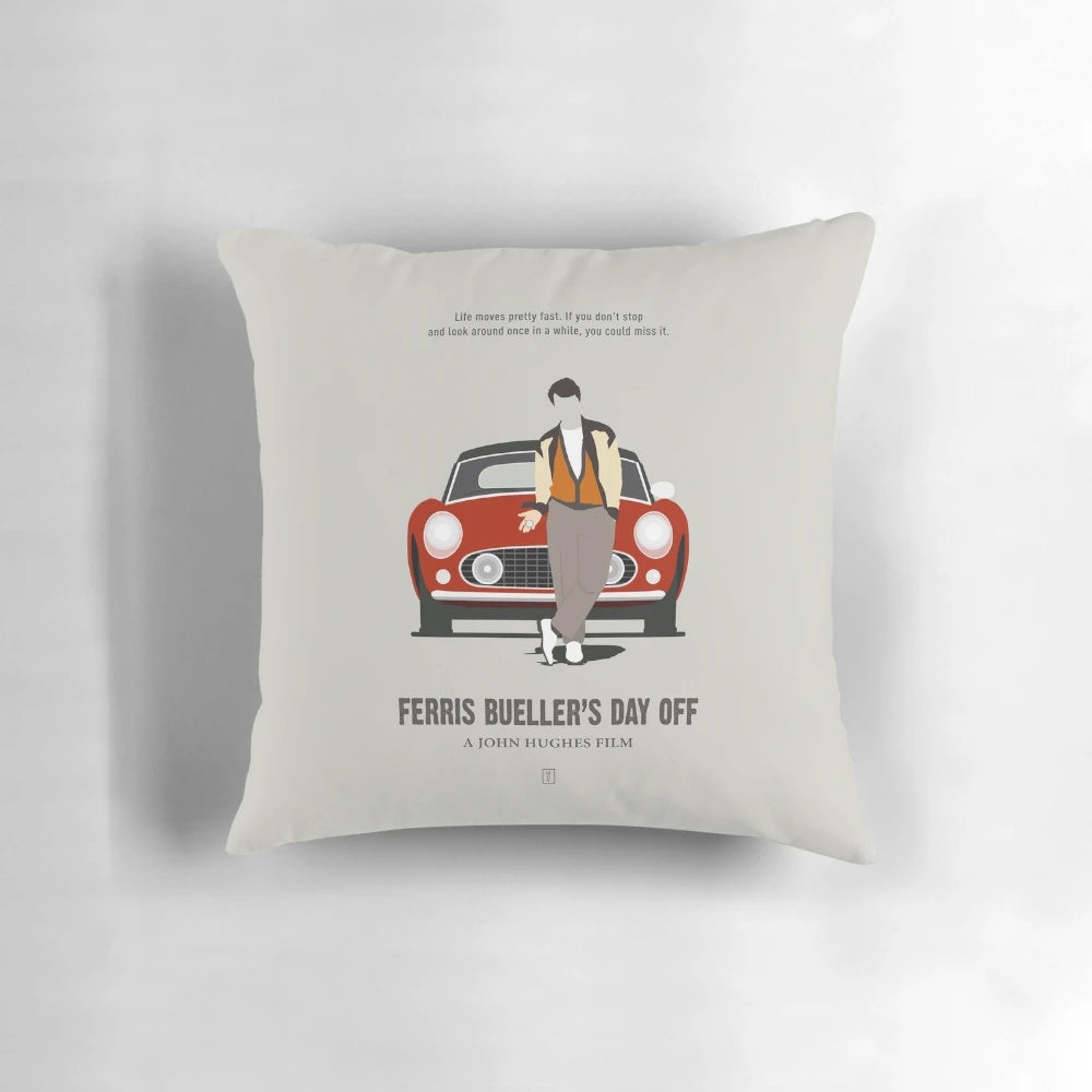 Ferris Bueller's Day Off Minimalist Movie Pillow