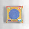 Colorful Talking Heads 'Speaking in Tongues' themed decorative pillow