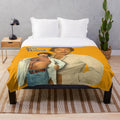 Tom Selleck inspired plush blanket with Magnum P.I. design