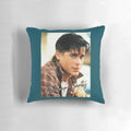 Pillow featuring Ponyboy Curtis and The Outsiders 80s movie logo