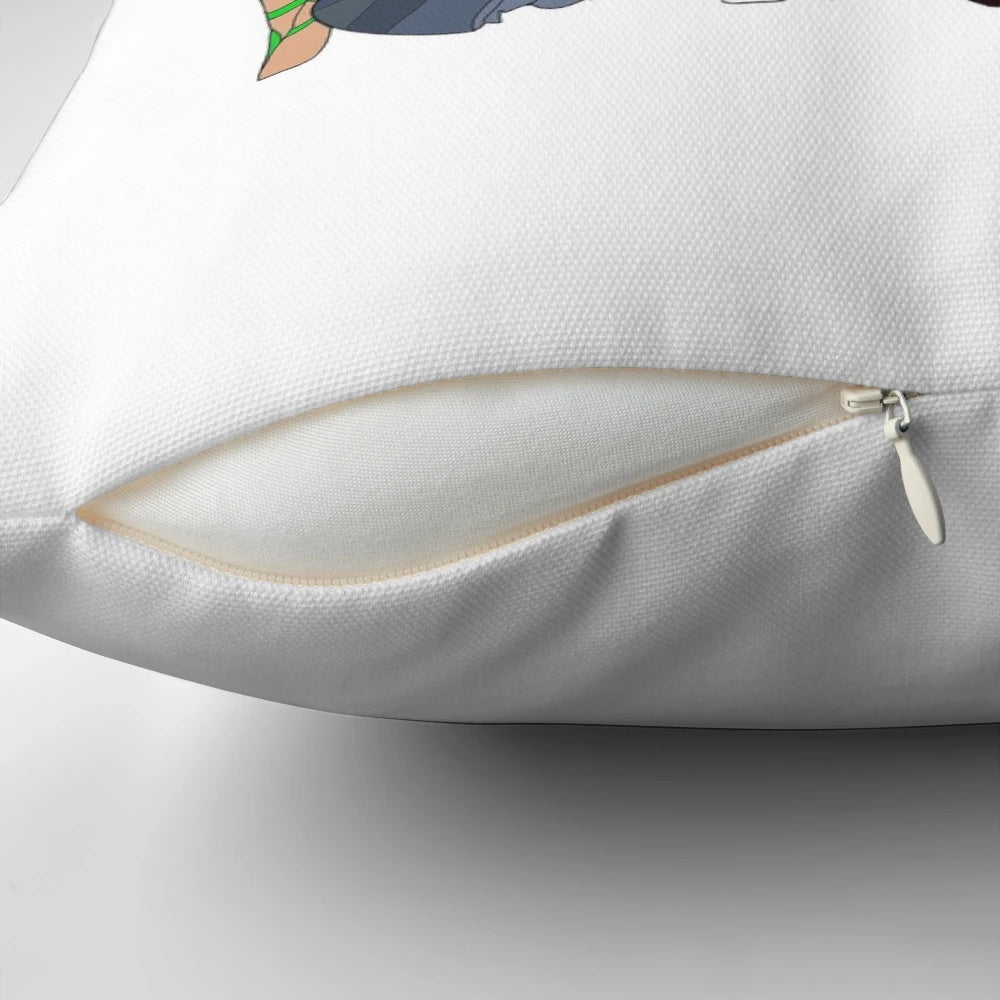 Pillow featuring Britney Spears' iconic 90s pop music outfits