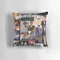 Plush pillow with image of Leonardo DiCaprio, famous actor from Titanic and The Wolf of Wall Street