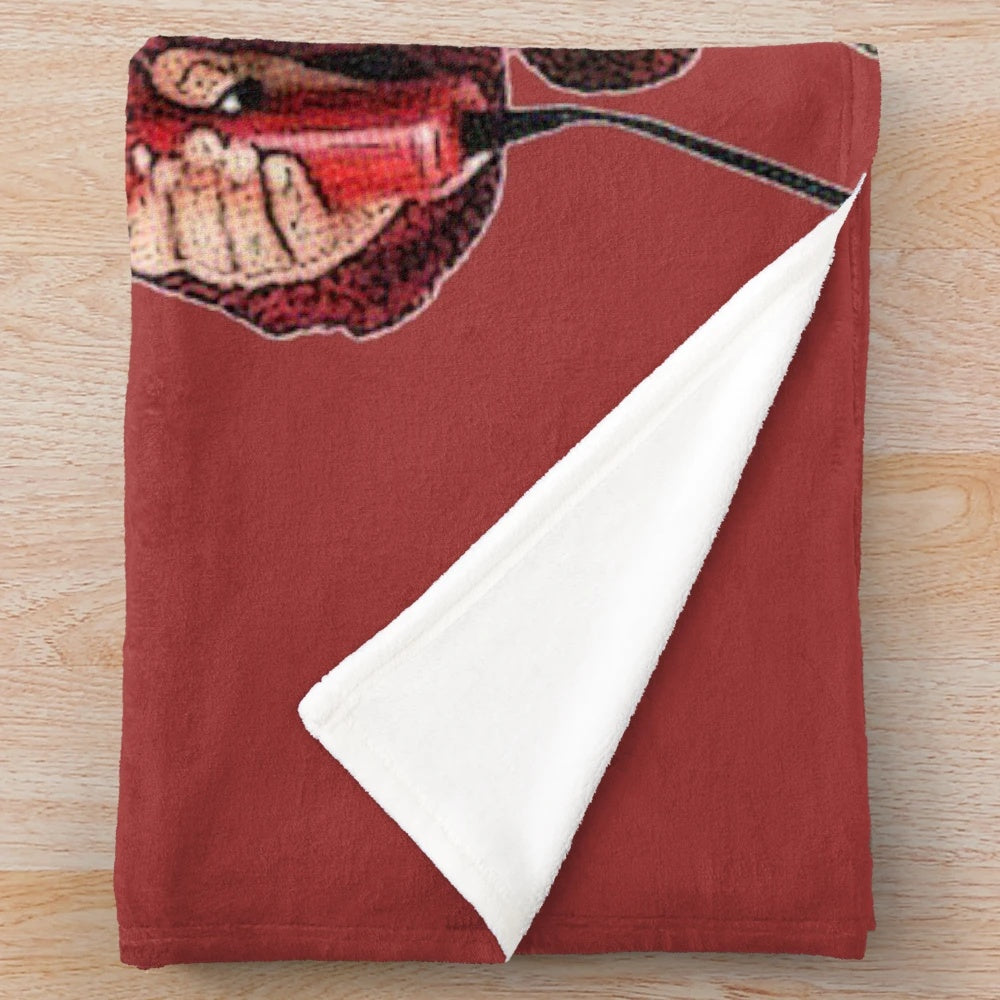 Soft plush blanket featuring the iconic character Kevin McCallister from the classic 90s Christmas movie Home Alone