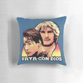 Pillow featuring Keanu Reeves and Patrick Swayze from the classic 90s film "Point Break