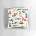 A Christmas Story Pillow featuring iconic quotes and imagery from the classic holiday film