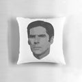 Striking black and white portrait of Aaron Hotchner, the lead FBI profiler from the hit TV series Criminal Minds.