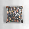 Leonardo DiCaprio inspired collage pillow