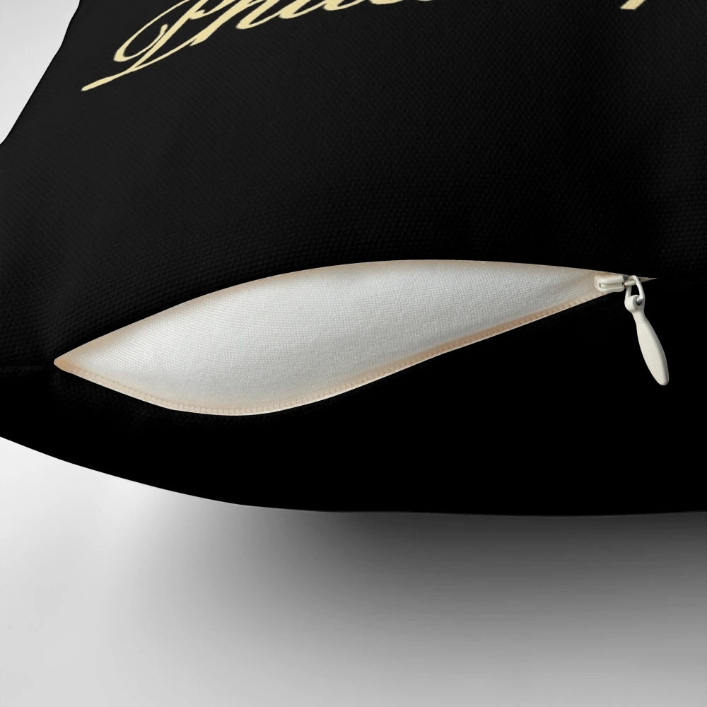 An image of the Adrian's Restaurant Pillow, featuring a depiction of the iconic restaurant from the Rocky movies.