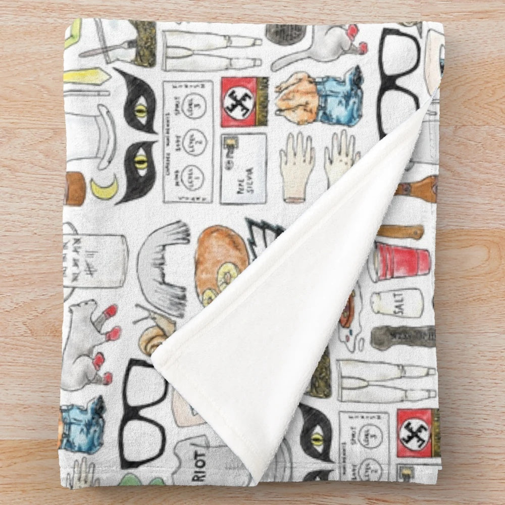 Cozy 'Always Sunny in Philadelphia' inspired plush blanket with fan art design