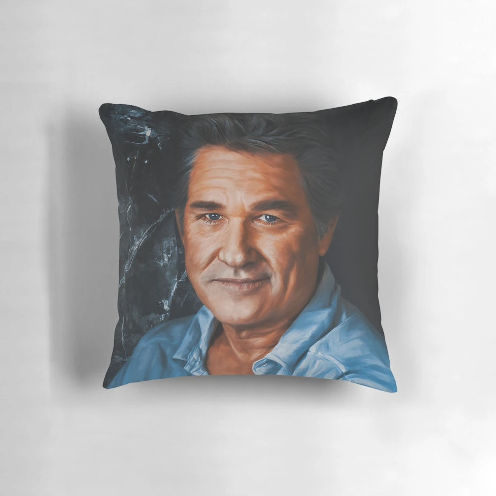 Artistic portrait of legendary Hollywood actor Kurt Russell