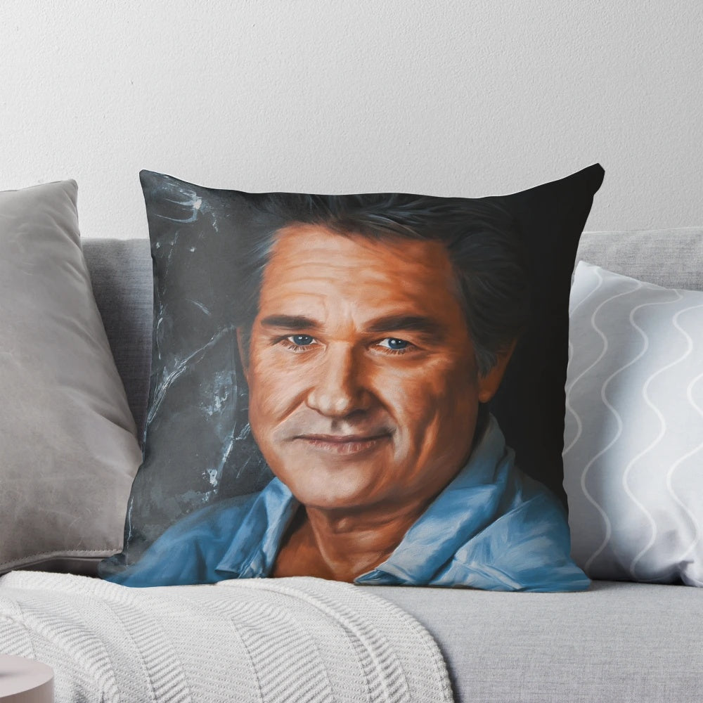 Artistic portrait of legendary Hollywood actor Kurt Russell