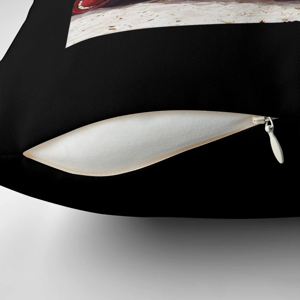 Vintage-style pillow featuring the iconic American surf rock band, The Beach Boys