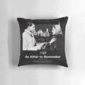 An Affair to Remember" classic romance movie pillow featuring Cary Grant and Deborah Kerr