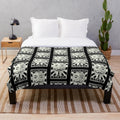 Plush blanket featuring the iconic Anonymous hacker symbol