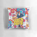 An Austin Powers-themed pillow featuring the iconic "International Man of Mystery" character from the beloved 90s comedy film.