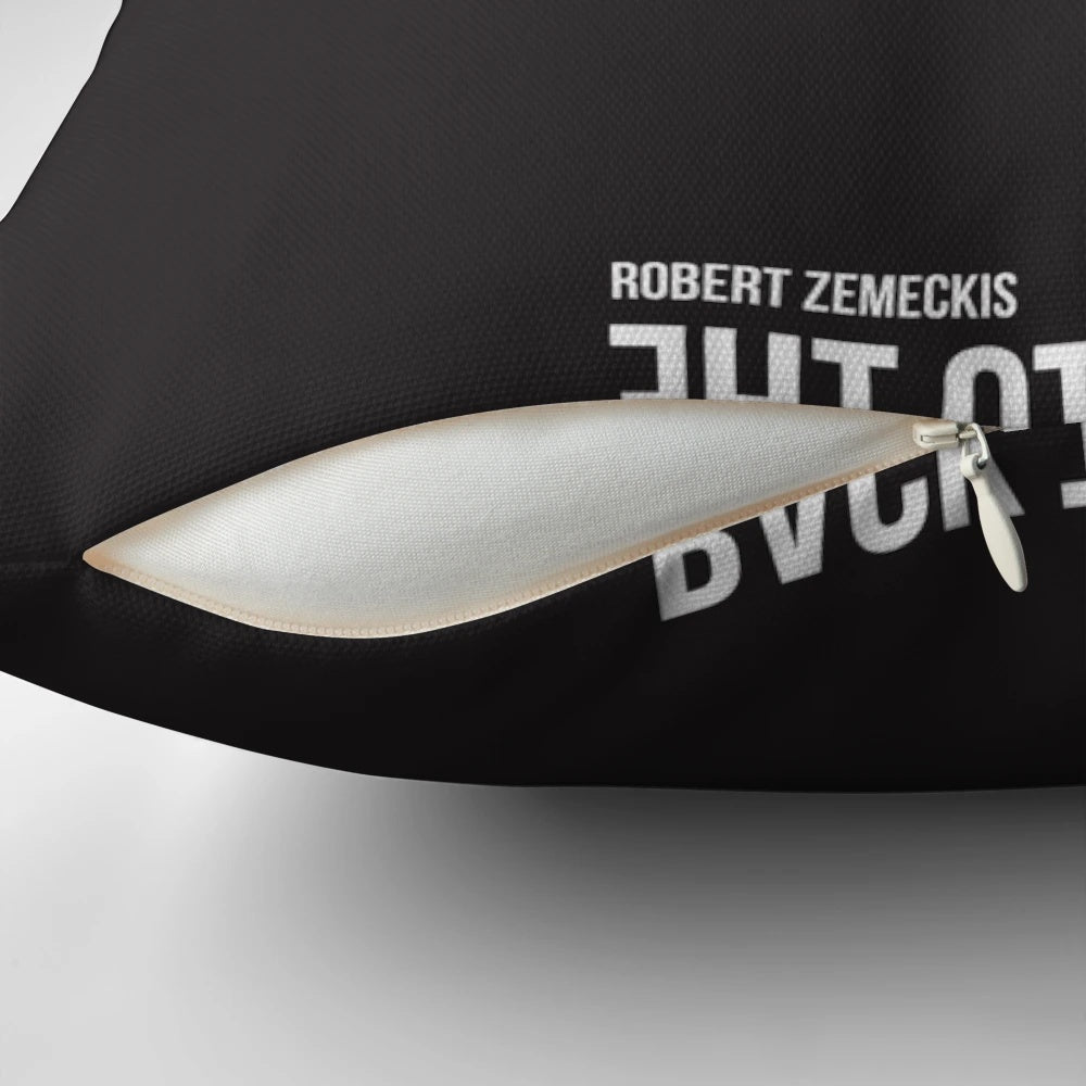Back to the Future Doc Brown and Clock Tower Minimalist Pillow