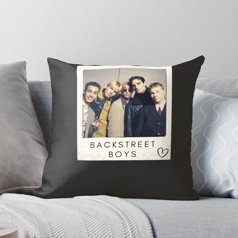 Soft, high-quality pillow featuring the iconic Backstreet Boys logo and band members