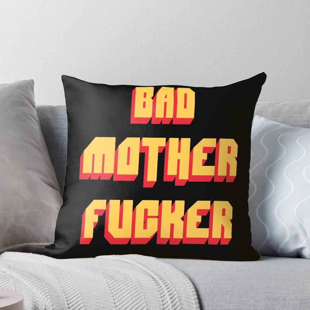 Pulp Fiction 'Bad Mother Fucker' Pillow featuring Samuel L. Jackson