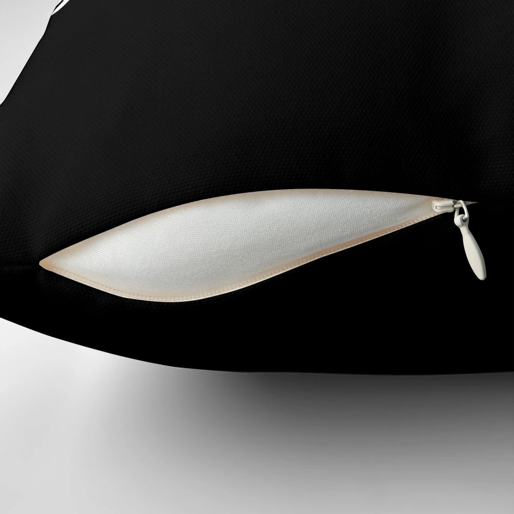 Soft, high-quality pillow featuring the iconic silhouette of the legendary English rock band, The Beatles.