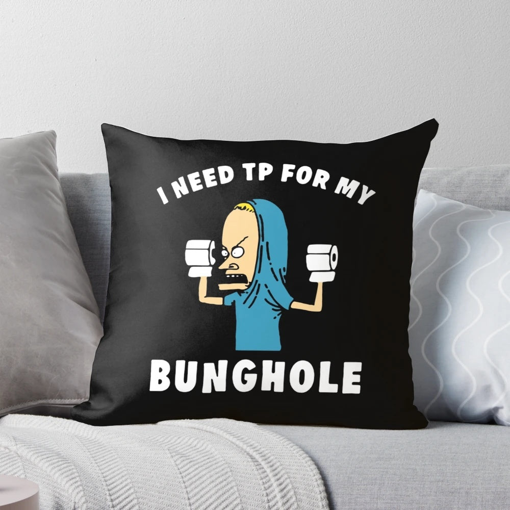 Beavis and Butthead Cornholio Funny Pillow for '90s Cartoon Fans