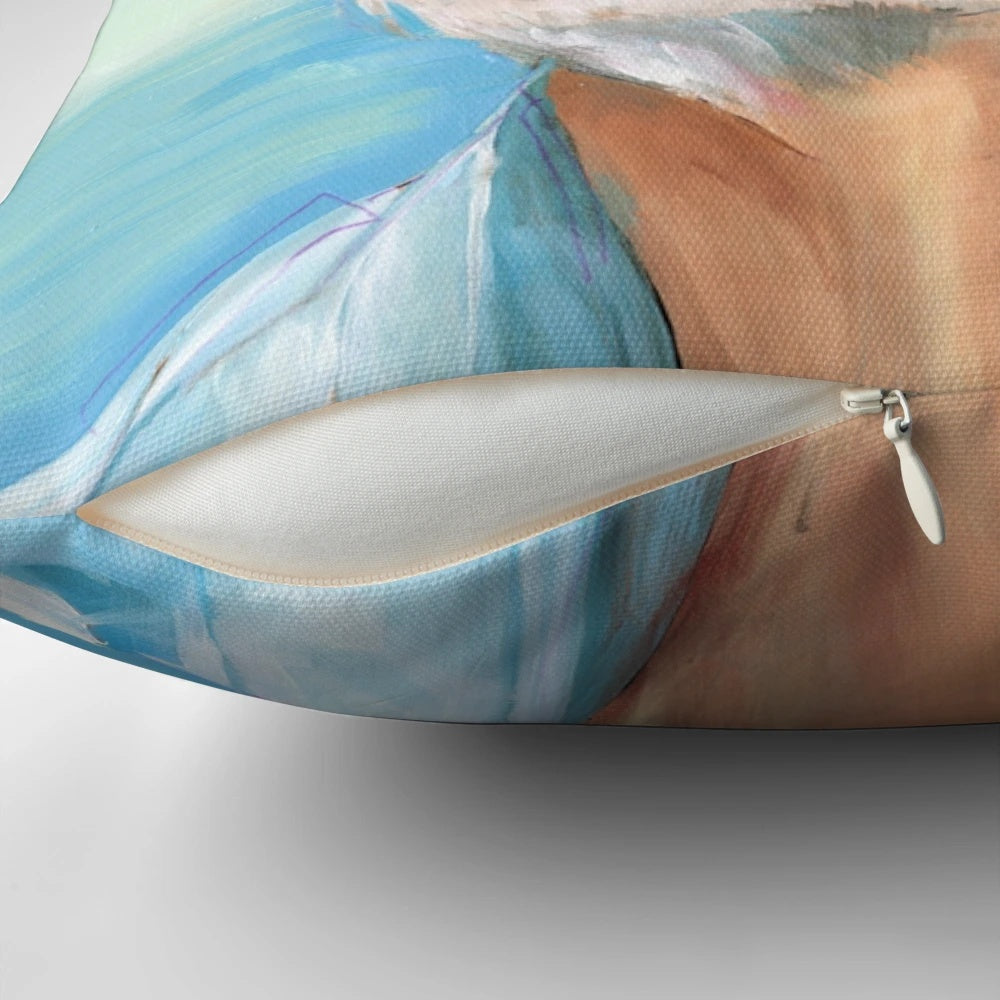Pillow featuring the iconic Bill Murray character Steve Zissou from the cult classic film The Life Aquatic