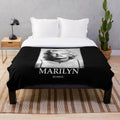 Marilyn Monroe Black and White Plush Blanket