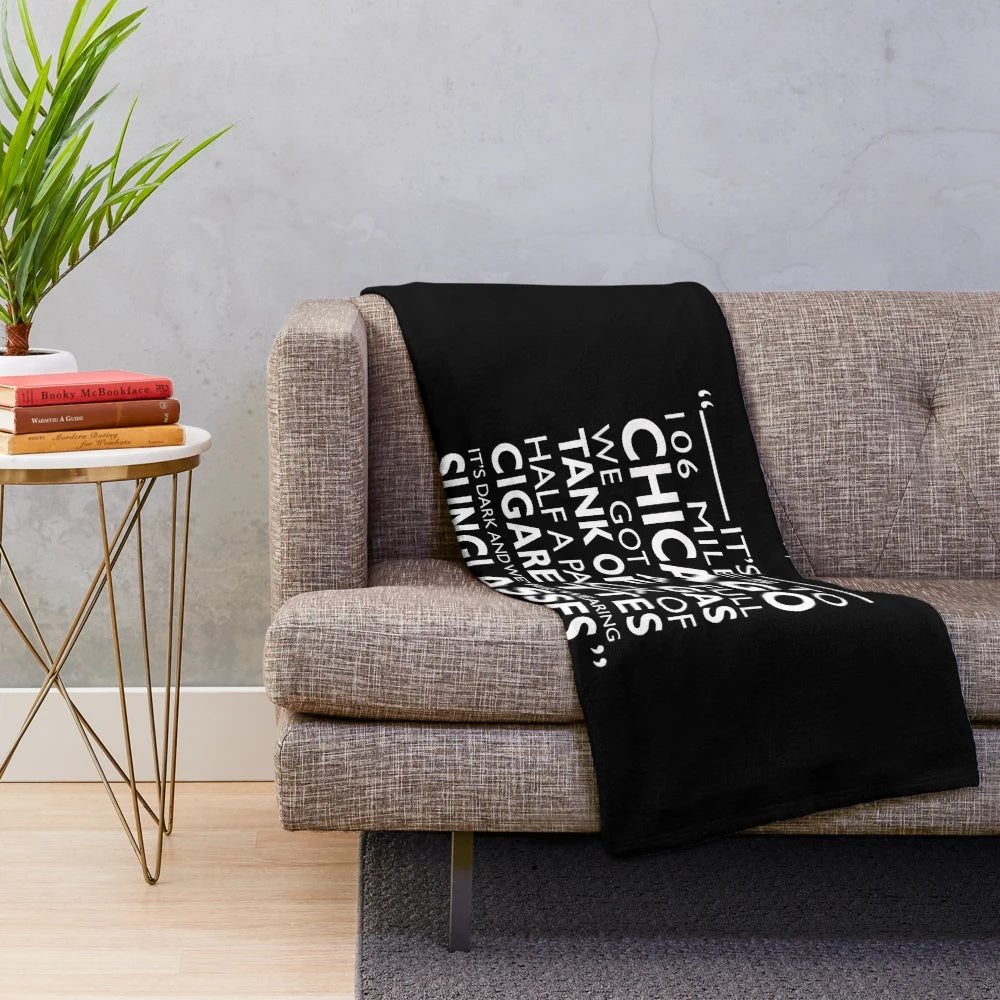 The Blues Brothers-inspired plush blanket