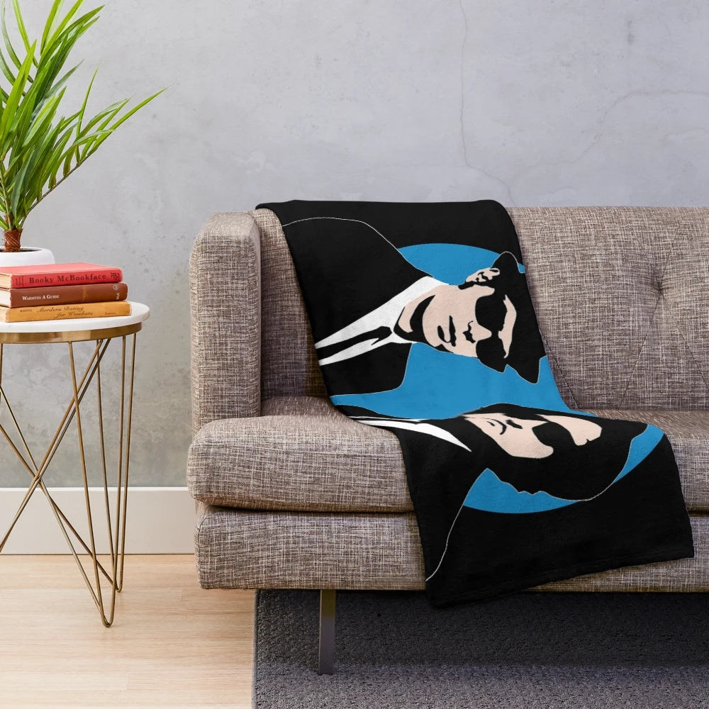 Blues Brothers inspired plush blanket