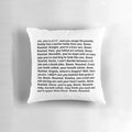 A pillow featuring the iconic "Boom Roasted" quote from the character Michael Scott in the TV show The Office.
