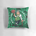 Boston Basketball Pillow with Iconic Sports Imagery