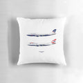 British Airways 747 airplane-shaped pillow for aviation lovers