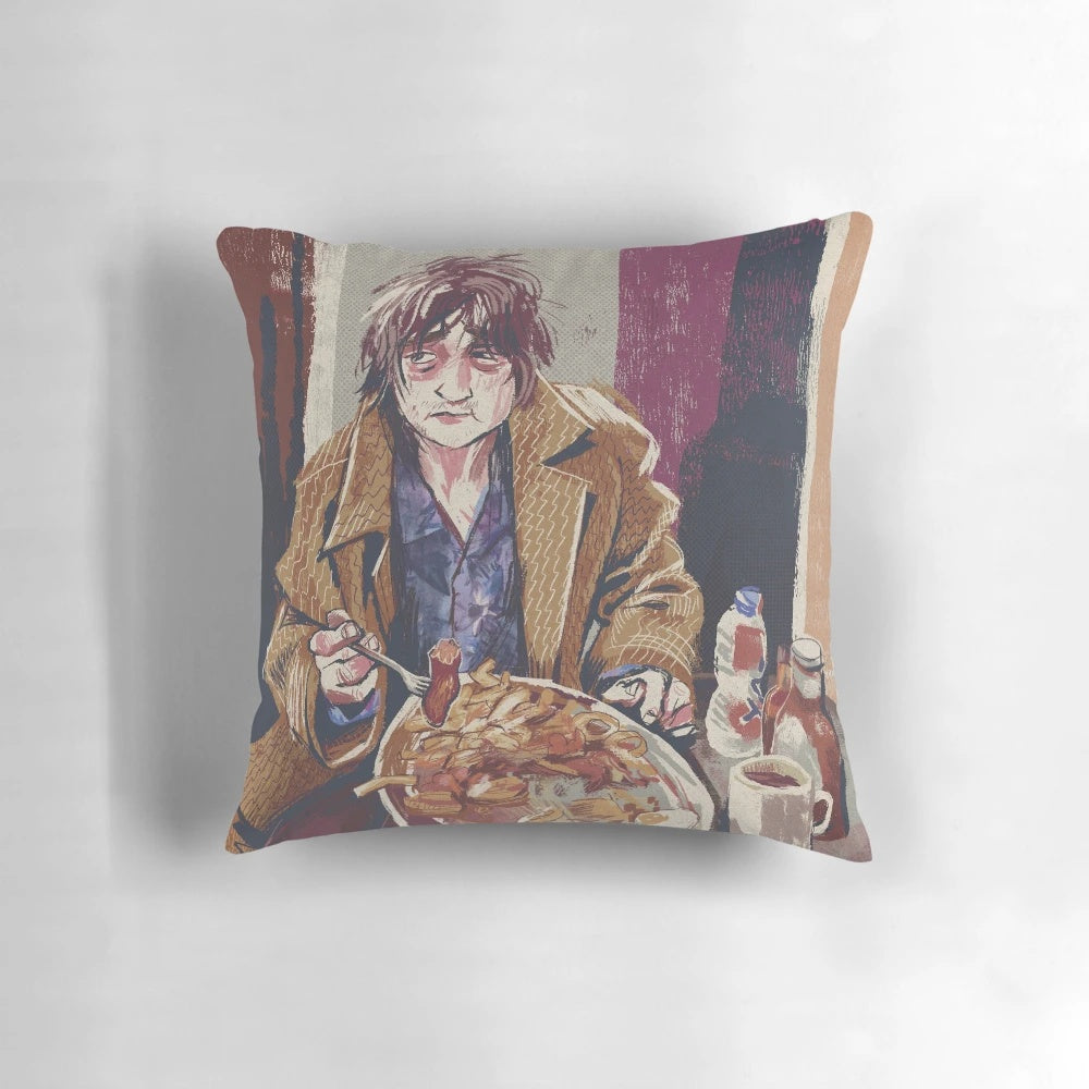 Pete Doherty of The Libertines and Babyshambles featured on a custom pillow