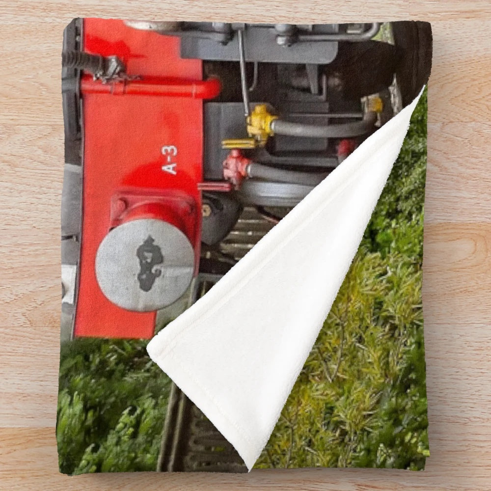 Plush blanket featuring the iconic British steam train, The Flying Scotsman 60103
