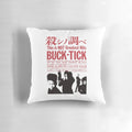 Buck Tick band member Atsushi Sakurai printed on a high-quality pillow for visual kei and J-rock enthusiasts.