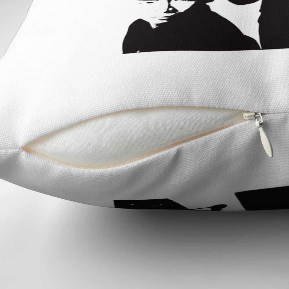 Buck Tick band member Atsushi Sakurai printed on a high-quality pillow for visual kei and J-rock enthusiasts.