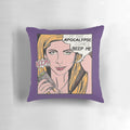 A vibrant pop art-inspired pillow featuring the beloved characters from the TV series "Buffy the Vampire Slayer