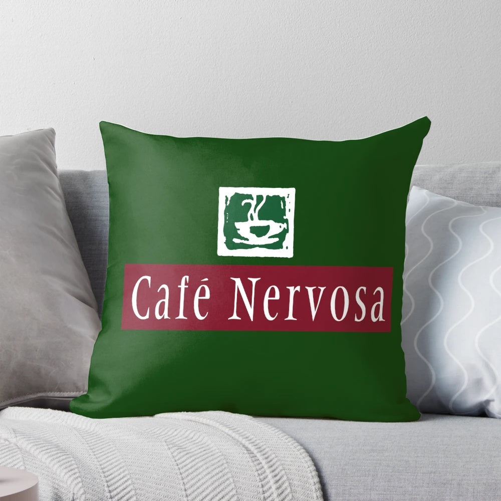Cafe Nervosa' Pillow from the Iconic Sitcom 'Frasier