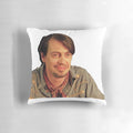 Steve Buscemi inspired pillow with his distinctive face and style