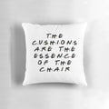 Plush chair pillow featuring a quote from the popular TV series Friends