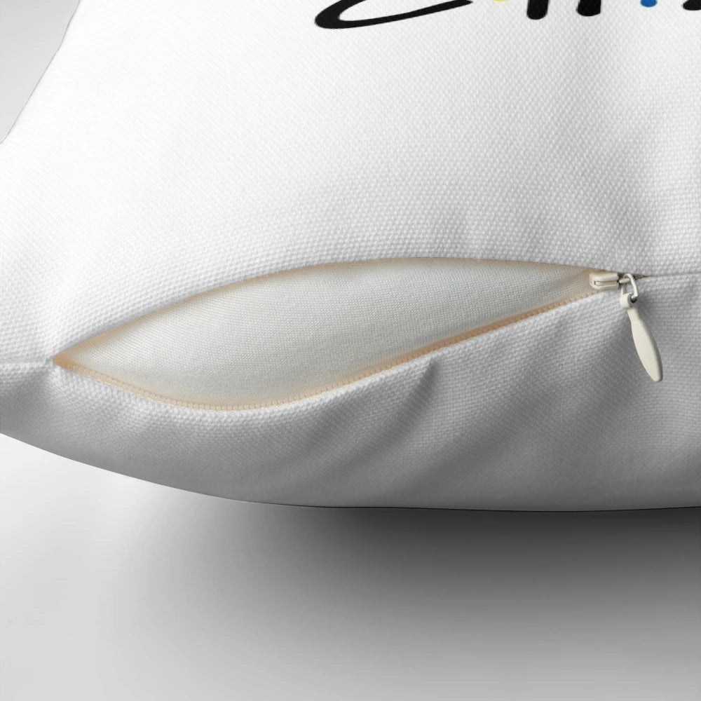 Plush chair pillow featuring a quote from the popular TV series Friends