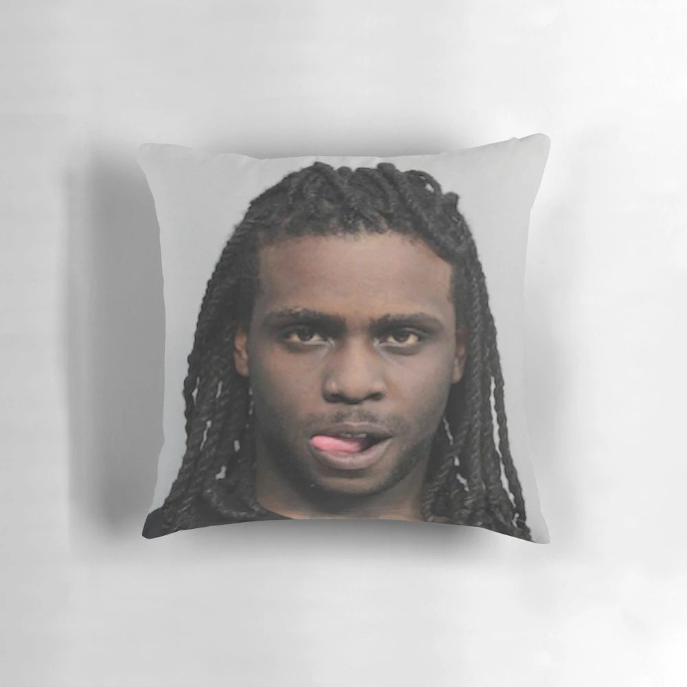 Chief Keef Mugshot Pillow - Iconic Rap Merchandise for Hip Hop Fans